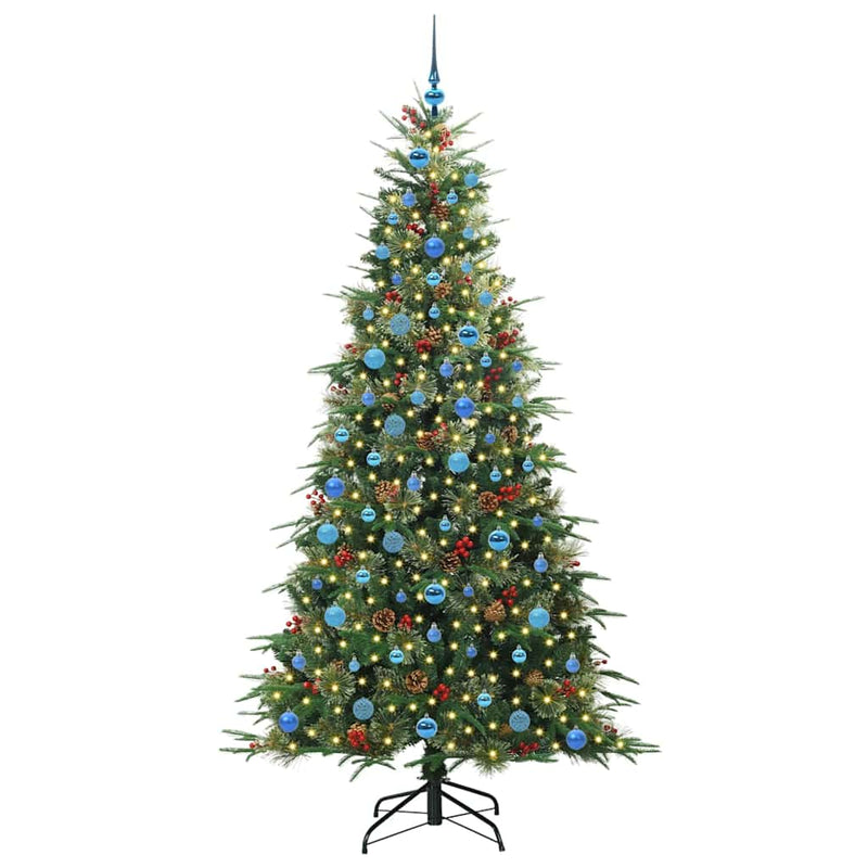 Load image into Gallery viewer, Vidaxl kunstmatige inklapbare kerstboom groen 210 cm pe en pvc
