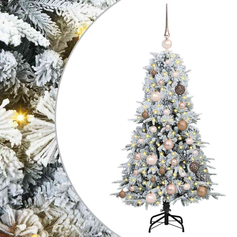 Load image into Gallery viewer, Vidaxl kunstmatige inklapbare kerstboom wit 120 cm pe en pvc
