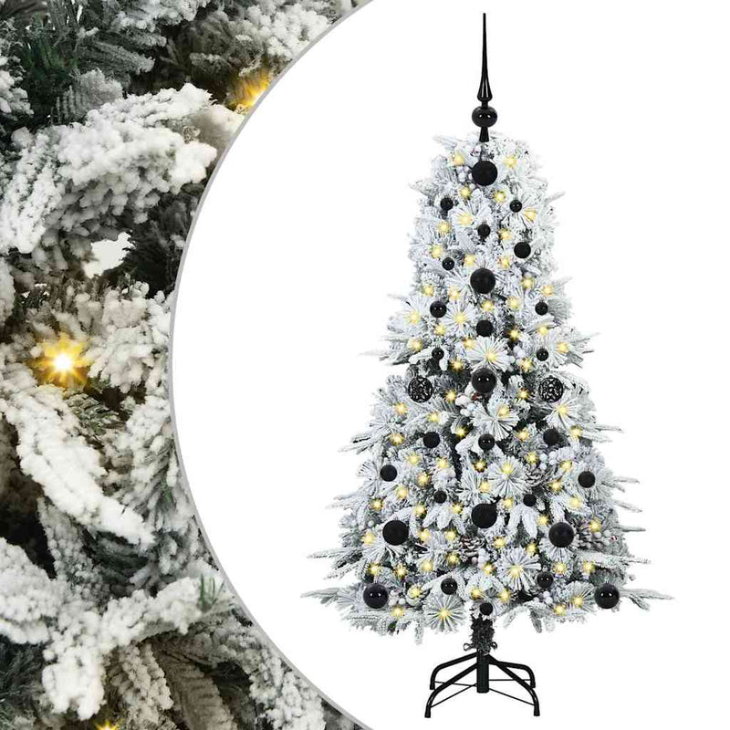 Load image into Gallery viewer, Vidaxl kunstmatige inklapbare kerstboom wit 120 cm pe en pvc
