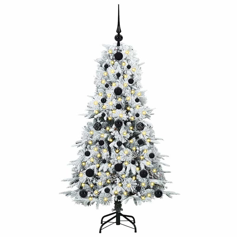 Load image into Gallery viewer, Vidaxl kunstmatige inklapbare kerstboom wit 120 cm pe en pvc

