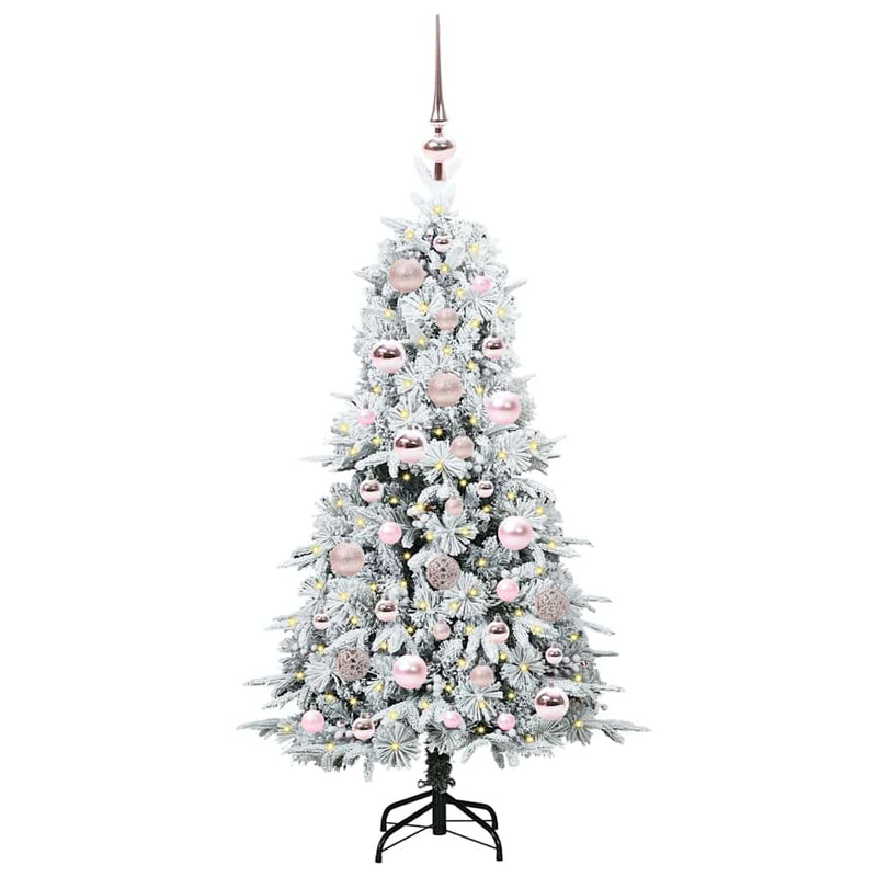 Load image into Gallery viewer, Vidaxl kunstmatige inklapbare kerstboom wit 120 cm pe en pvc
