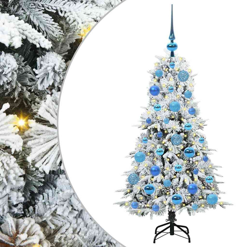 Load image into Gallery viewer, Vidaxl kunstmatige inklapbare kerstboom wit 120 cm pe en pvc
