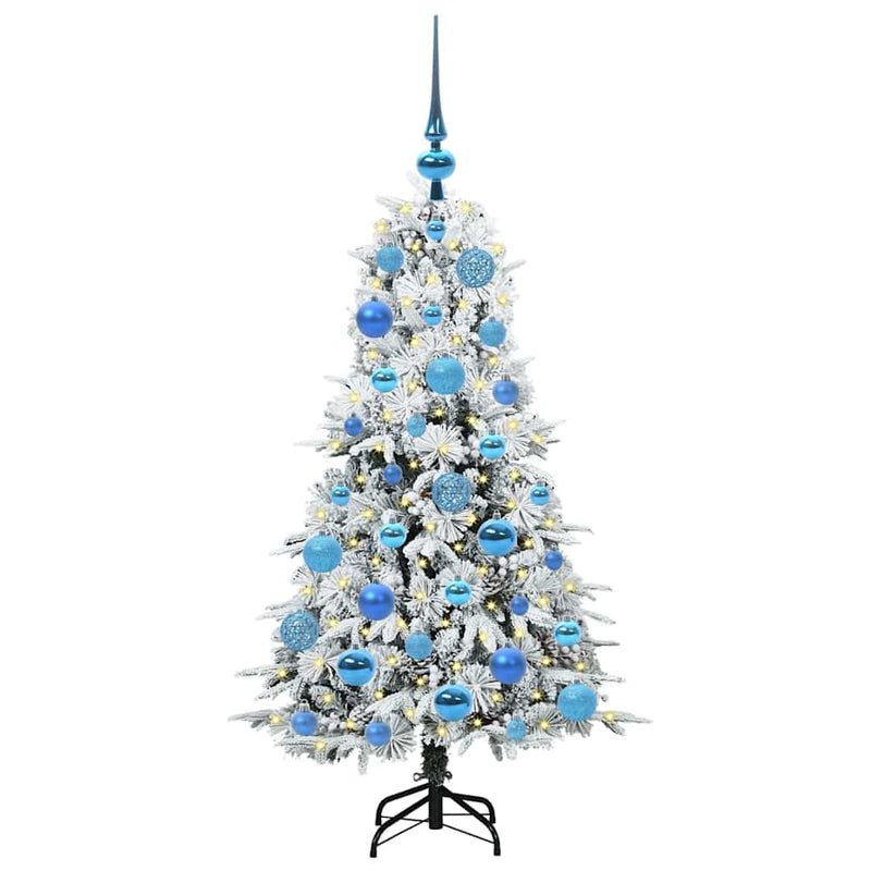 Load image into Gallery viewer, Vidaxl kunstmatige inklapbare kerstboom wit 120 cm pe en pvc

