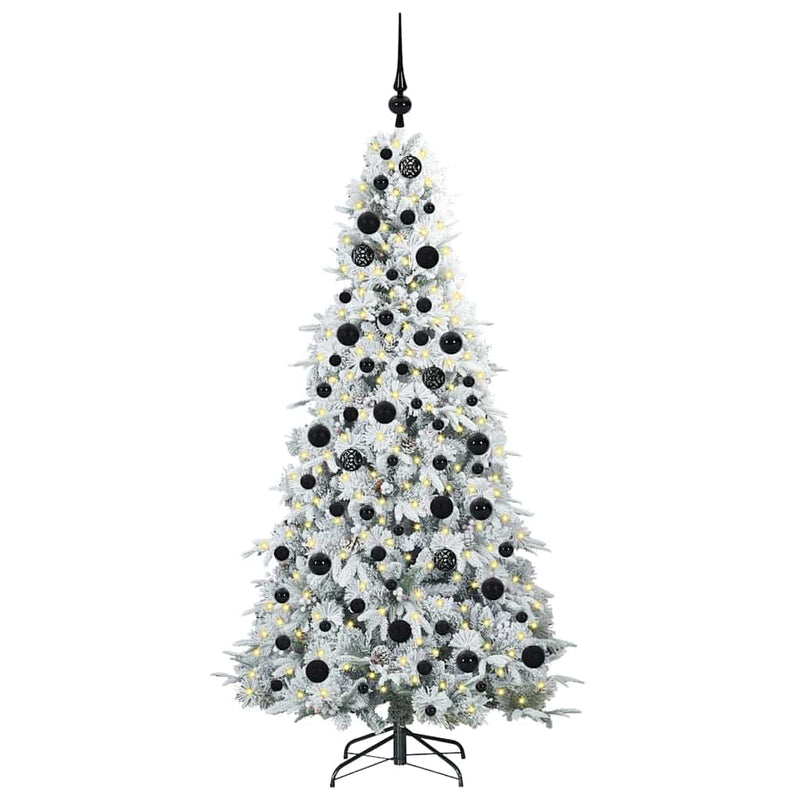 Load image into Gallery viewer, Vidaxl kunstmatige inklapbare kerstboom wit 180 cm pe en pvc
