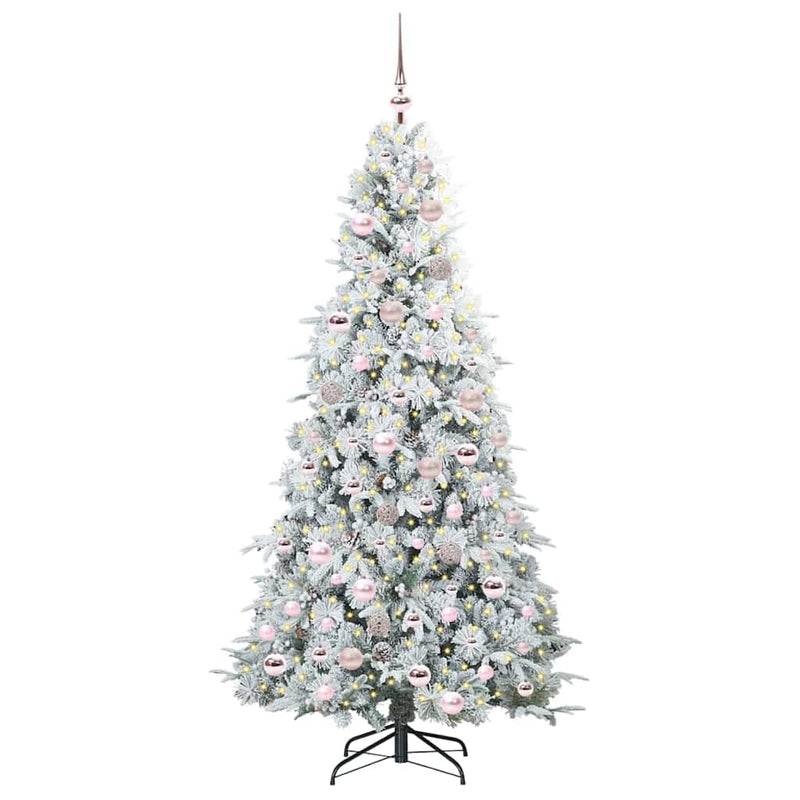 Load image into Gallery viewer, Vidaxl kunstmatige inklapbare kerstboom wit 180 cm pe en pvc

