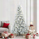 Vidaxl kunstmatige inklapbare kerstboom wit 210 cm pe en pvc