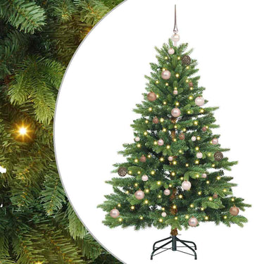 Vidaxl kunstkerstboom met 150 led met standaard groen 150 cm pe en pvc