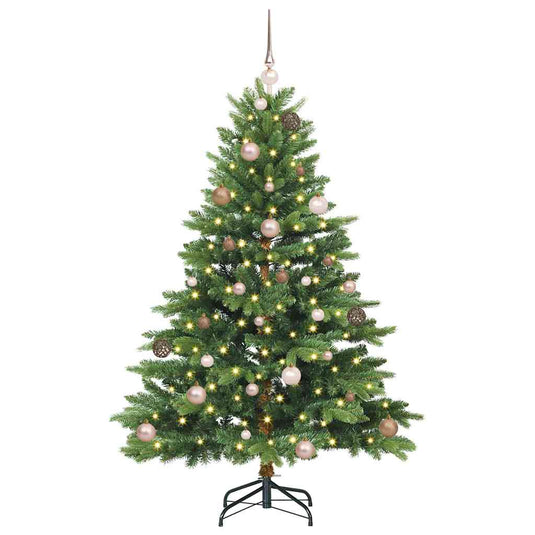 Vidaxl kunstkerstboom met 150 led met standaard groen 150 cm pe en pvc