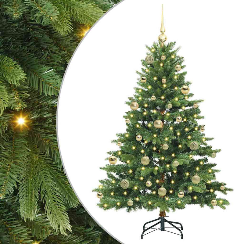 Load image into Gallery viewer, Vidaxl kunstkerstboom met 150 led met standaard groen 150 cm pe en pvc
