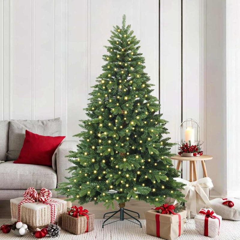 Load image into Gallery viewer, Vidaxl kunstkerstboom met 300 led met standaard groen 180 cm pe en pvc
