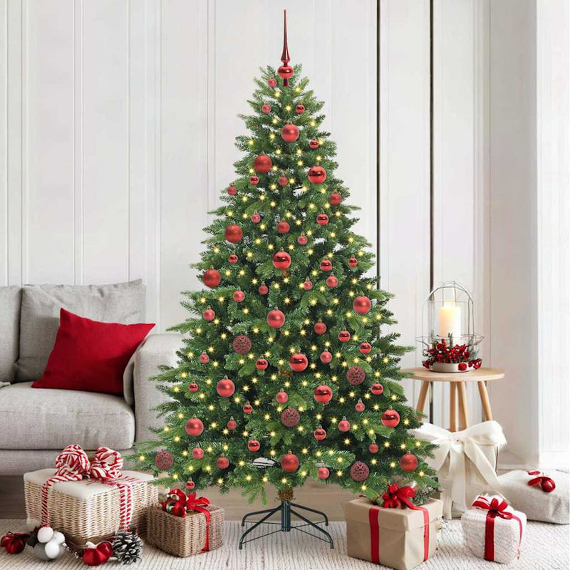 Load image into Gallery viewer, Vidaxl kunstkerstboom met 300 led met standaard groen 180 cm pe en pvc
