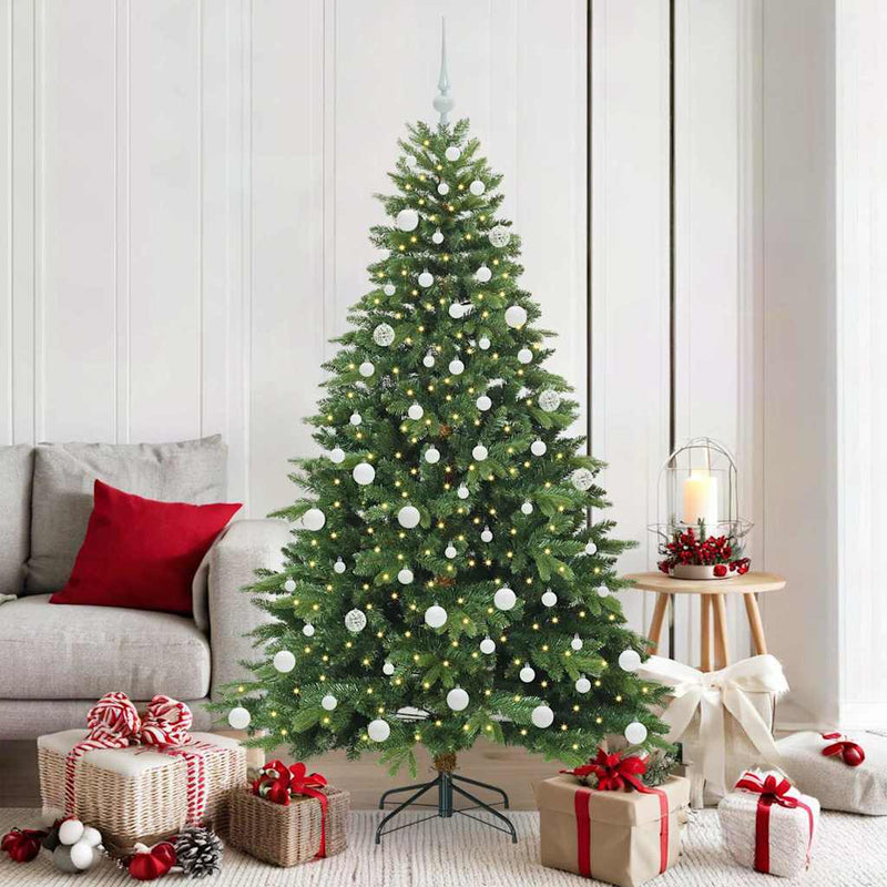 Load image into Gallery viewer, Vidaxl kunstkerstboom met 300 led met standaard groen 180 cm pe en pvc
