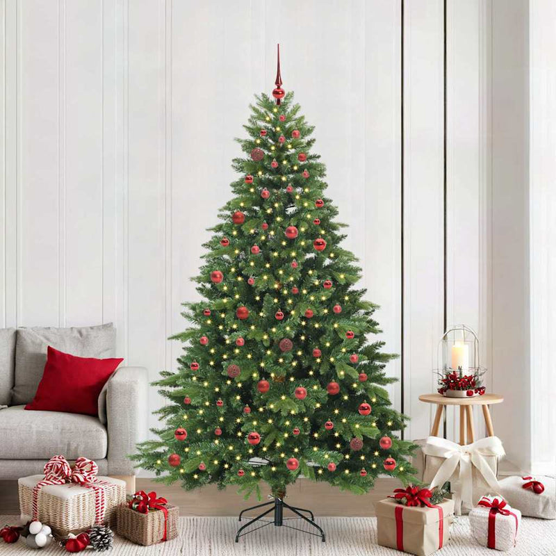 Load image into Gallery viewer, Vidaxl kunstkerstboom met 300 led met standaard groen 210 cm pe en pvc
