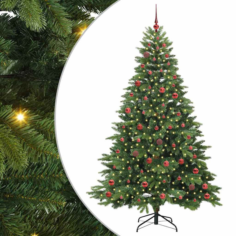 Load image into Gallery viewer, Vidaxl kunstkerstboom met 300 led met standaard groen 210 cm pe en pvc
