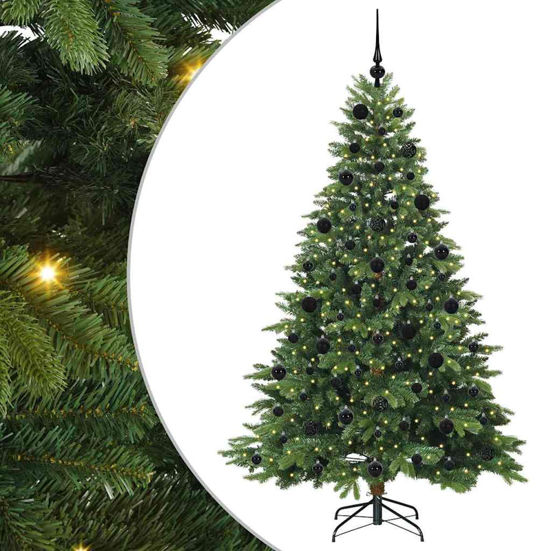 Load image into Gallery viewer, Vidaxl kunstkerstboom met 300 led met standaard groen 210 cm pe en pvc

