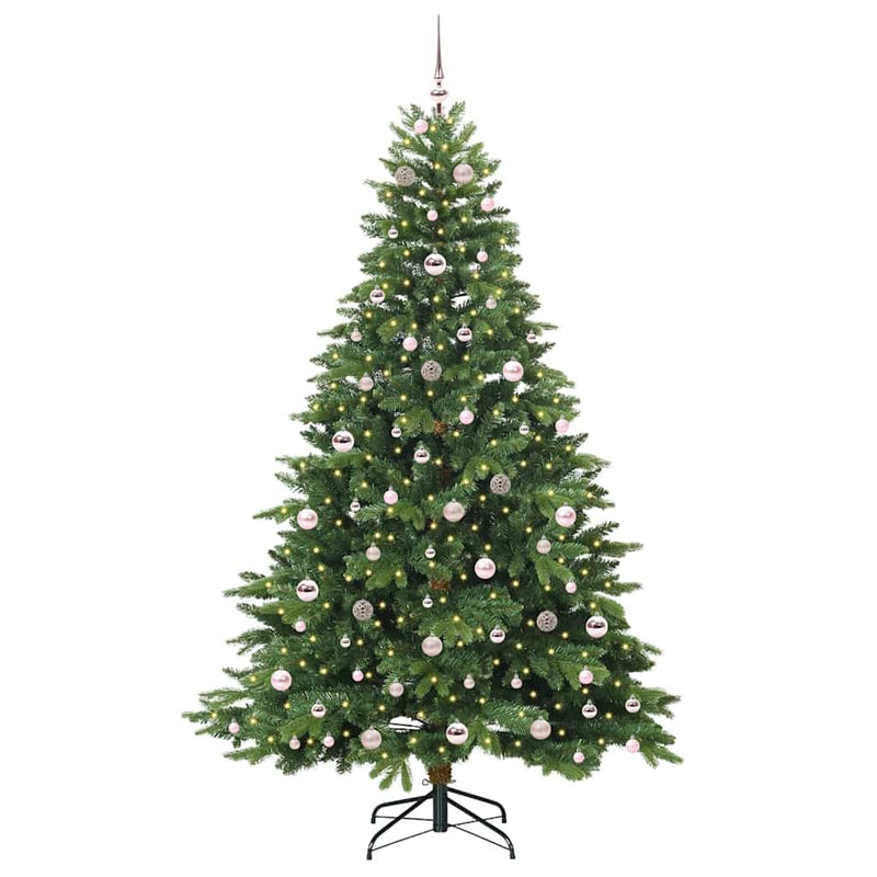 Load image into Gallery viewer, Vidaxl kunstkerstboom met 300 led met standaard groen 210 cm pe en pvc
