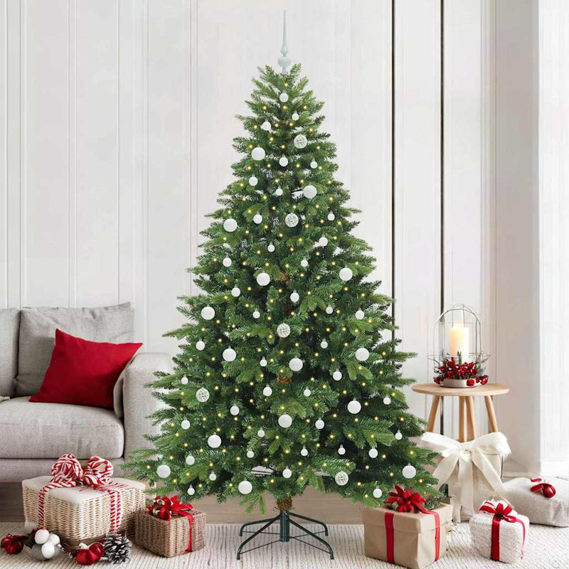 Load image into Gallery viewer, Vidaxl kunstkerstboom met 300 led met standaard groen 210 cm pe en pvc
