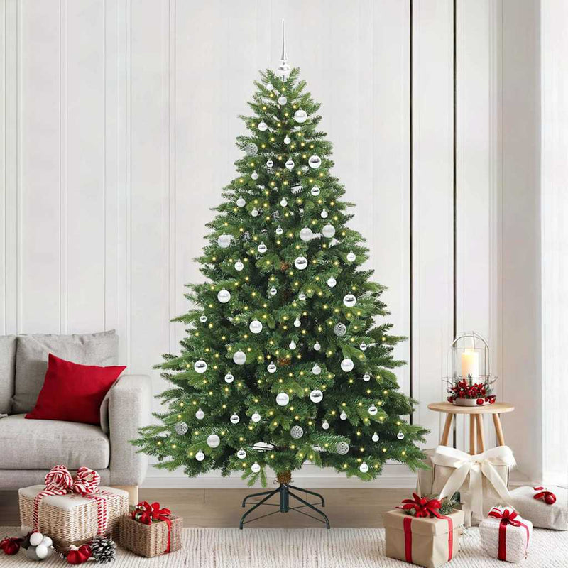 Load image into Gallery viewer, Vidaxl kunstkerstboom met 300 led met standaard groen 210 cm pe en pvc
