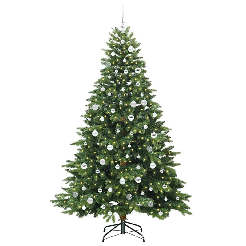 Load image into Gallery viewer, Vidaxl kunstkerstboom met 300 led met standaard groen 210 cm pe en pvc
