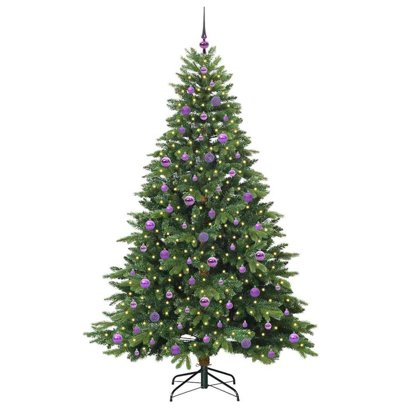 Load image into Gallery viewer, Vidaxl kunstkerstboom met 300 led met standaard groen 210 cm pe en pvc
