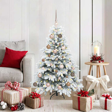 Vidaxl kunstkerstboom met 150 led met standaard wit 120 cm pe en pvc