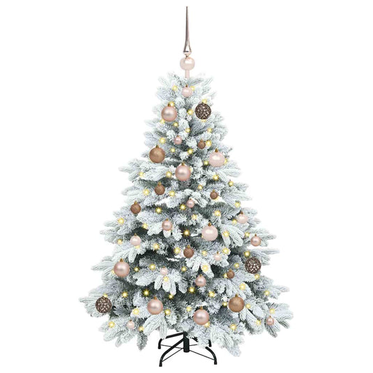Vidaxl kunstkerstboom met 150 led met standaard wit 120 cm pe en pvc