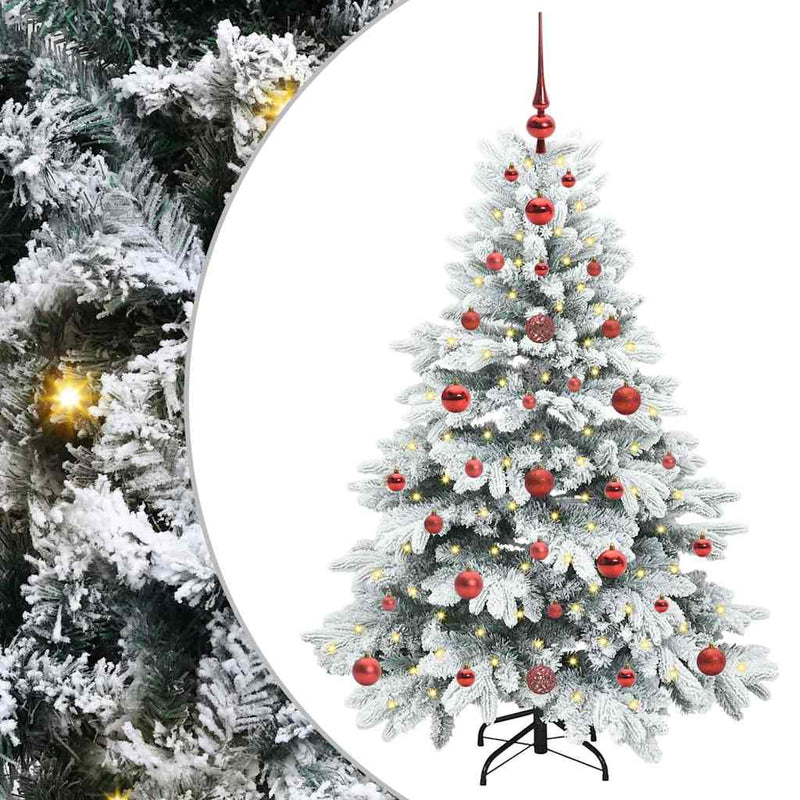 Load image into Gallery viewer, Vidaxl kunstkerstboom met 150 led met standaard wit 120 cm pe en pvc
