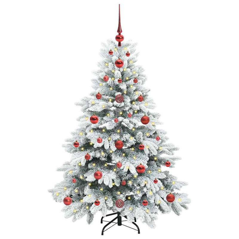 Load image into Gallery viewer, Vidaxl kunstkerstboom met 150 led met standaard wit 120 cm pe en pvc
