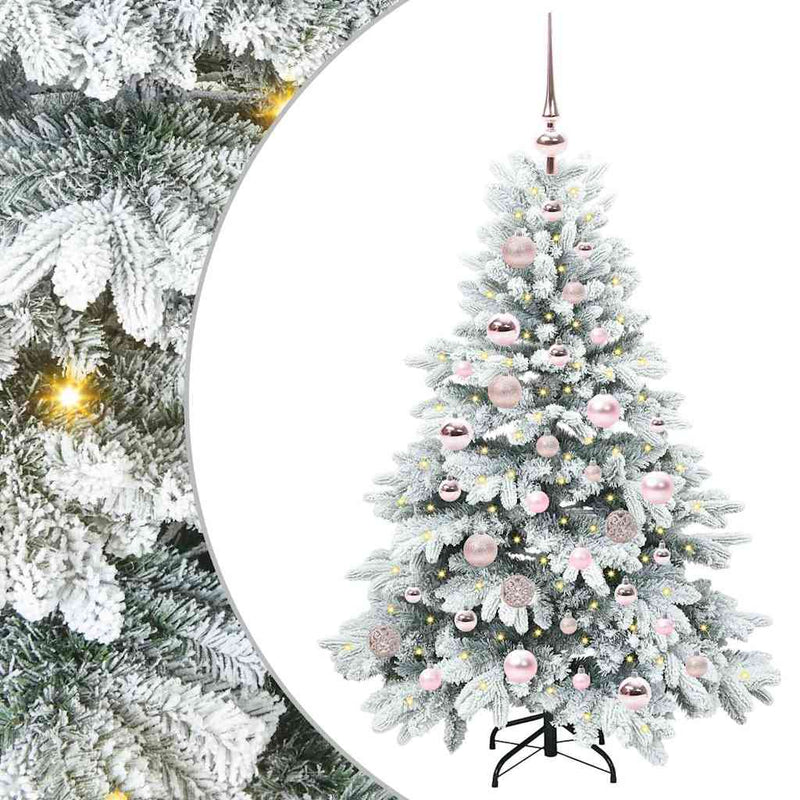 Load image into Gallery viewer, Vidaxl kunstkerstboom met 150 led met standaard wit 120 cm pe en pvc
