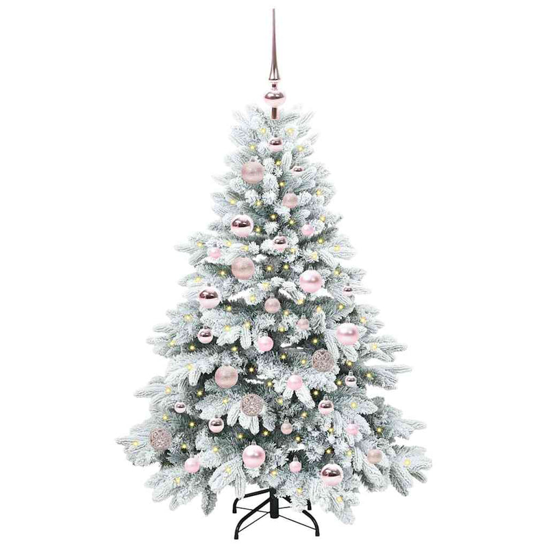 Load image into Gallery viewer, Vidaxl kunstkerstboom met 150 led met standaard wit 120 cm pe en pvc
