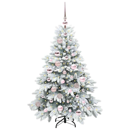 Vidaxl kunstkerstboom met 150 led met standaard wit 120 cm pe en pvc
