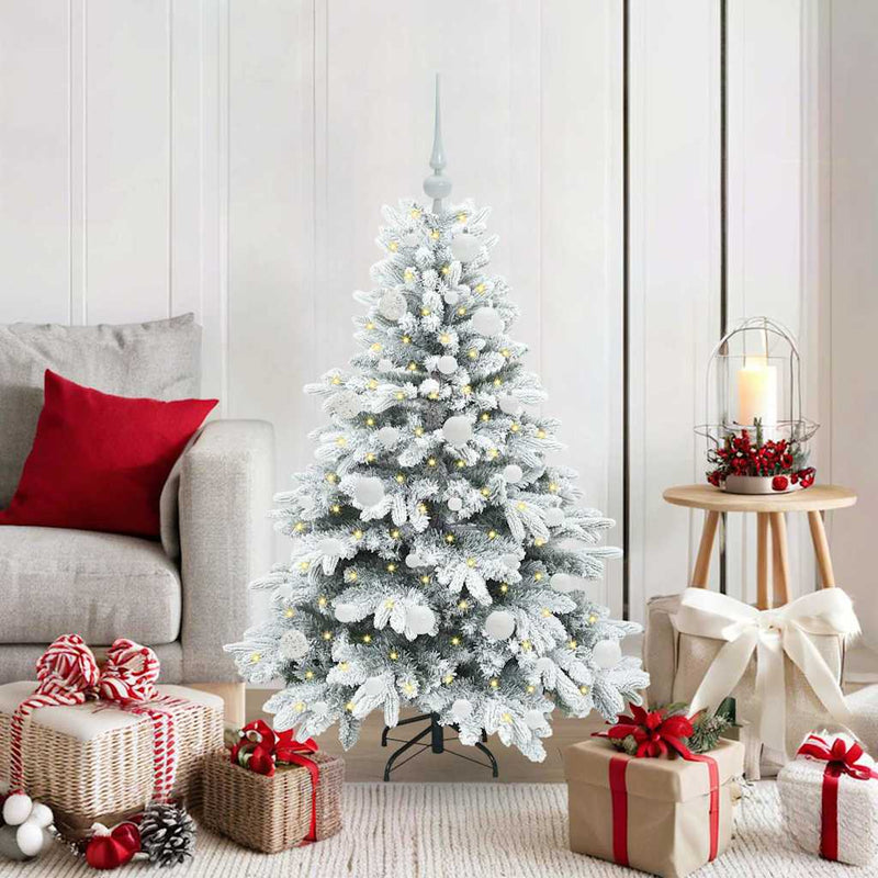 Load image into Gallery viewer, Vidaxl kunstkerstboom met 150 led met standaard wit 120 cm pe en pvc
