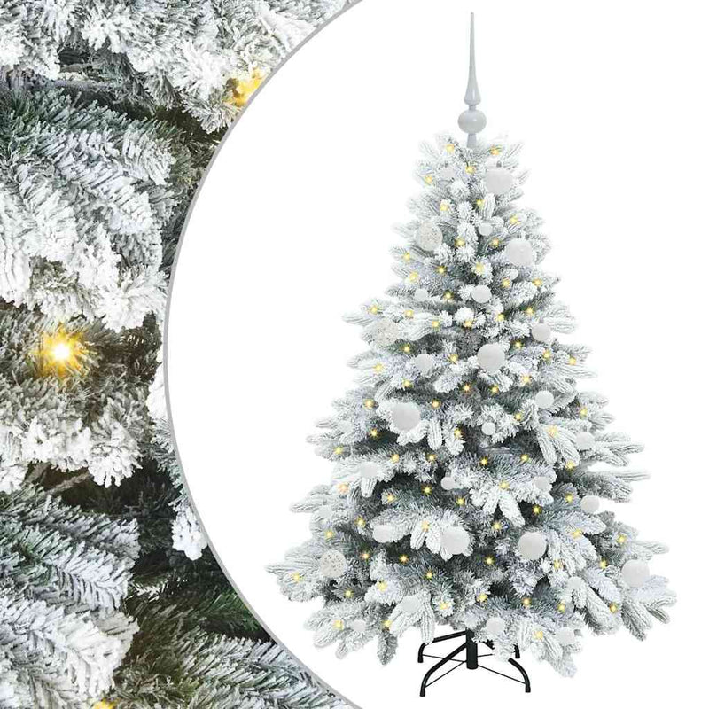 Load image into Gallery viewer, Vidaxl kunstkerstboom met 150 led met standaard wit 120 cm pe en pvc
