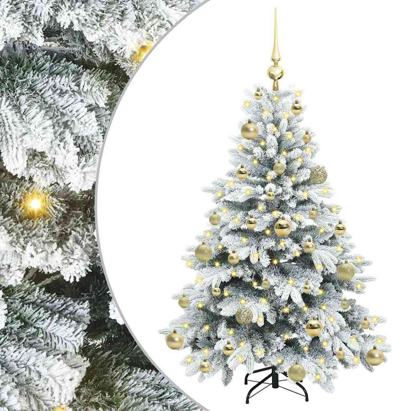 Load image into Gallery viewer, Vidaxl kunstkerstboom met 150 led met standaard wit 120 cm pe en pvc

