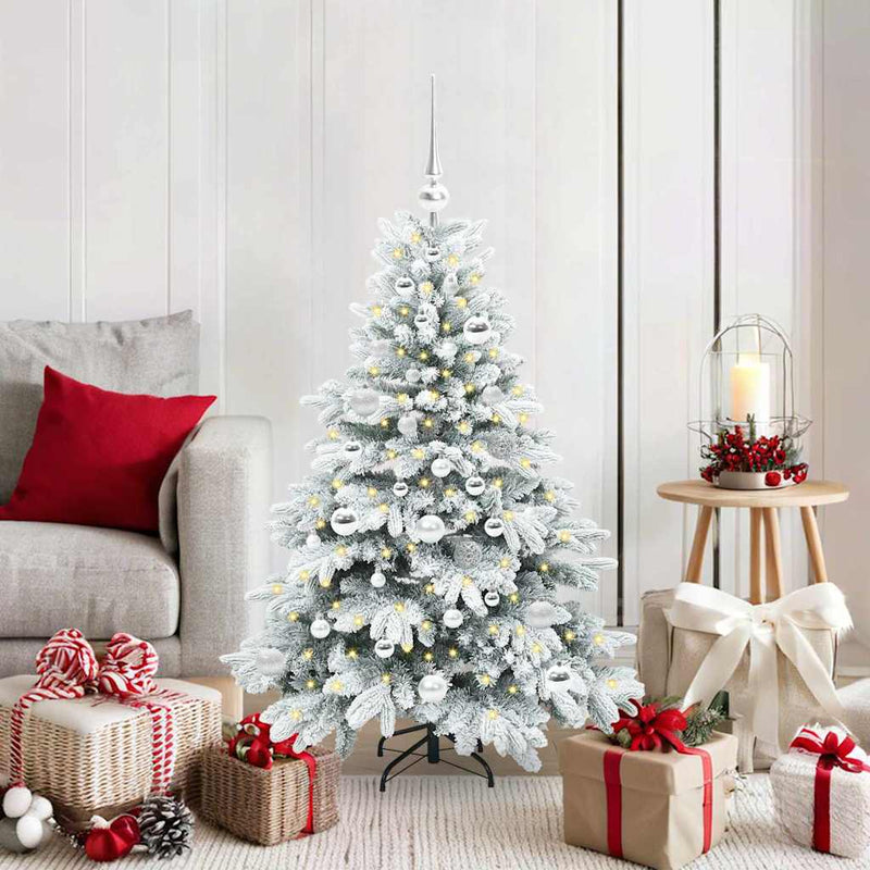 Load image into Gallery viewer, Vidaxl kunstkerstboom met 150 led met standaard wit 120 cm pe en pvc
