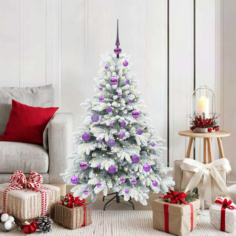 Load image into Gallery viewer, Vidaxl kunstkerstboom met 150 led met standaard wit 120 cm pe en pvc
