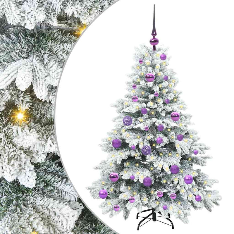 Load image into Gallery viewer, Vidaxl kunstkerstboom met 150 led met standaard wit 120 cm pe en pvc
