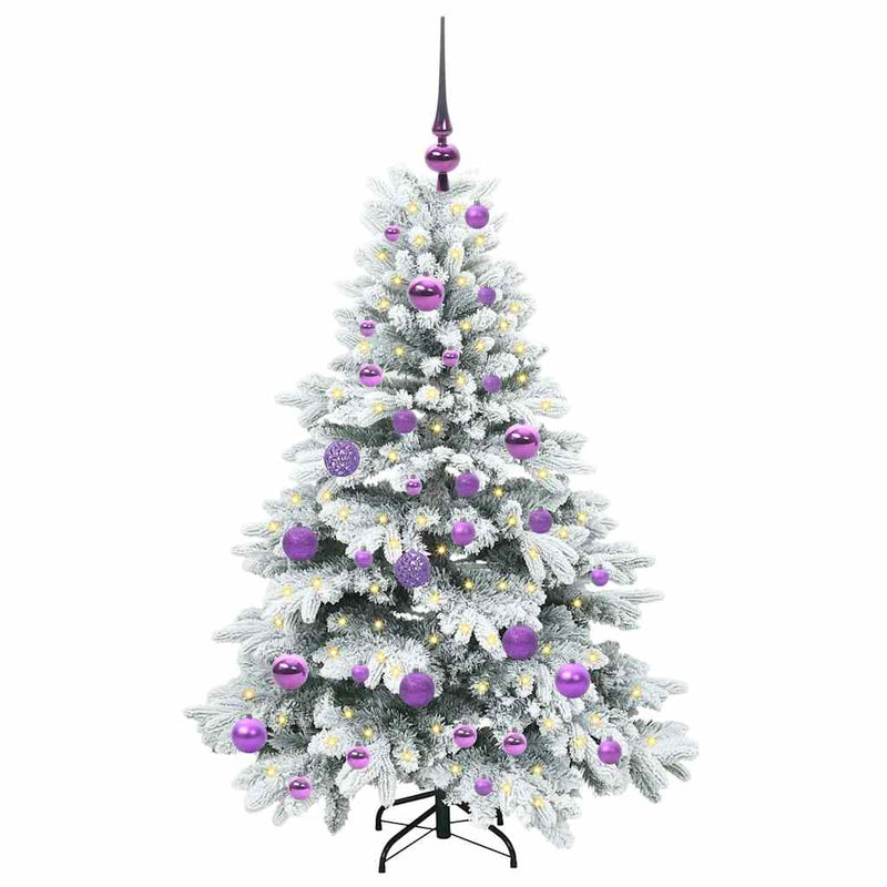 Load image into Gallery viewer, Vidaxl kunstkerstboom met 150 led met standaard wit 120 cm pe en pvc

