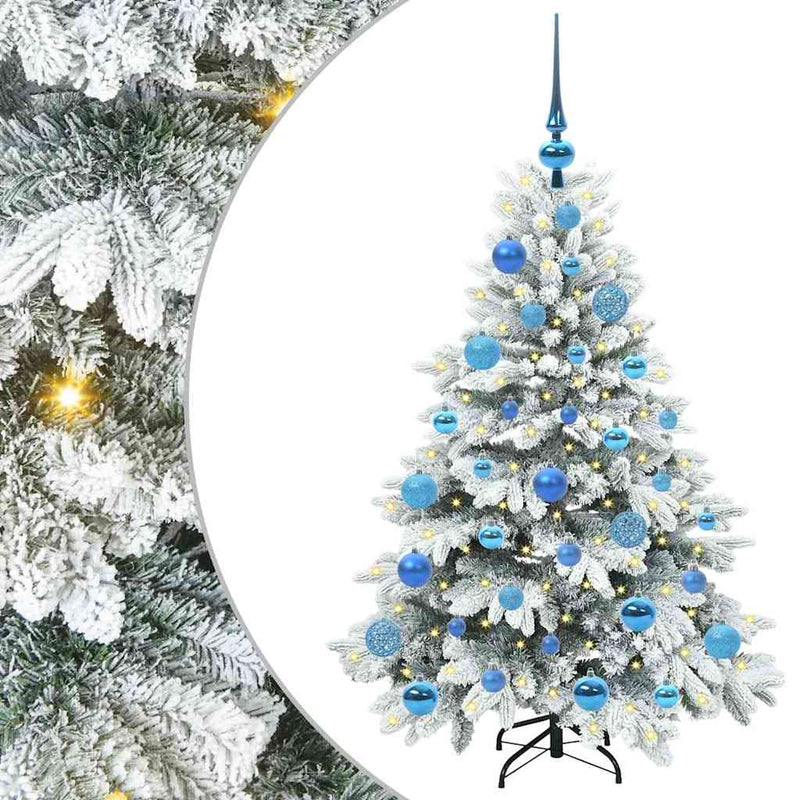 Load image into Gallery viewer, Vidaxl kunstkerstboom met 150 led met standaard wit 120 cm pe en pvc
