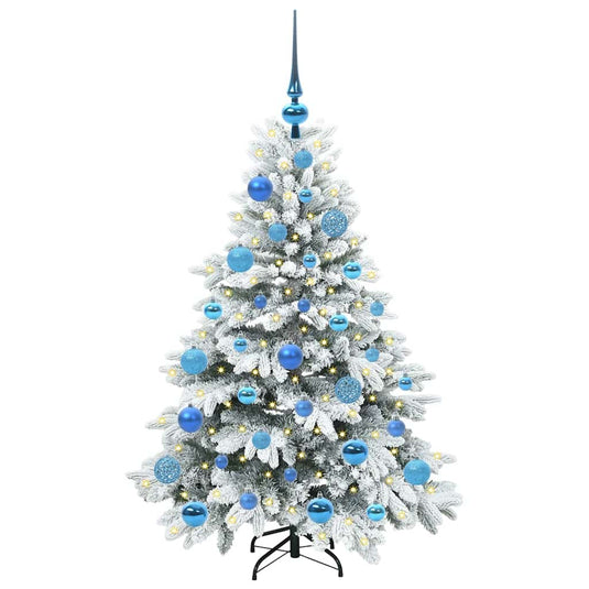 Vidaxl kunstkerstboom met 150 led met standaard wit 120 cm pe en pvc