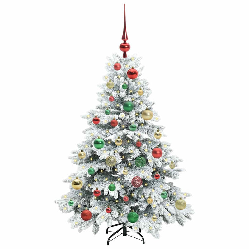Load image into Gallery viewer, Vidaxl kunstkerstboom met 150 led met standaard wit 120 cm pe en pvc
