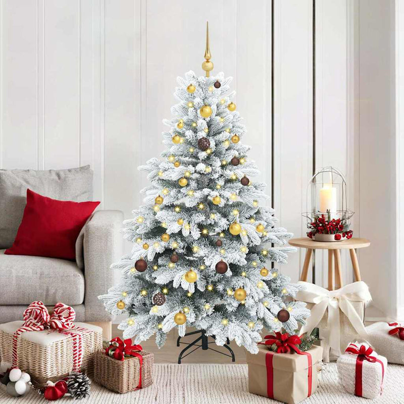 Load image into Gallery viewer, Vidaxl kunstkerstboom met 150 led met standaard wit 150 cm pe en pvc
