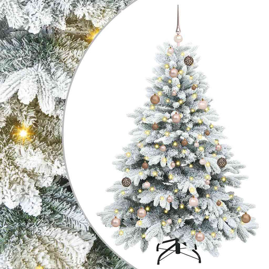 Vidaxl kunstkerstboom met 150 led met standaard wit 150 cm pe en pvc
