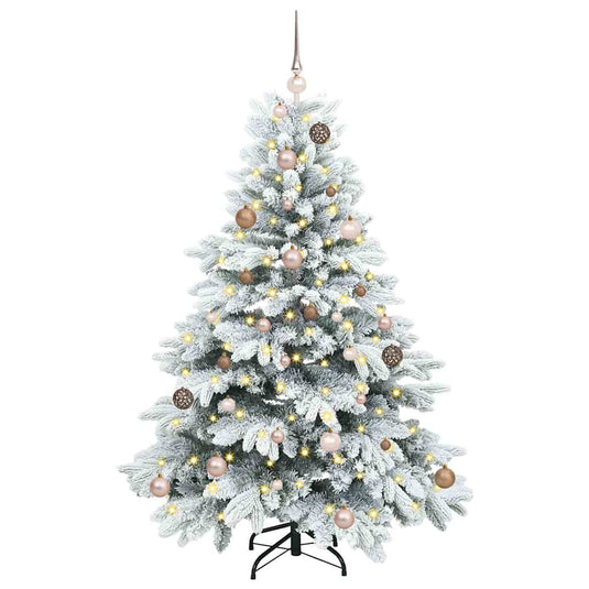 Vidaxl kunstkerstboom met 150 led met standaard wit 150 cm pe en pvc