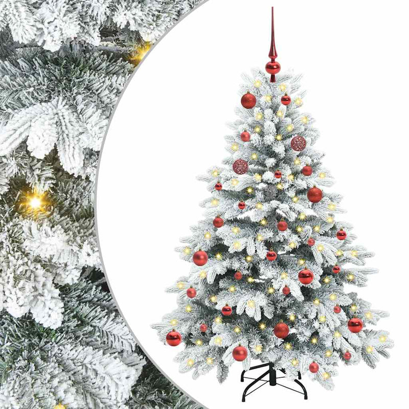 Load image into Gallery viewer, Vidaxl kunstkerstboom met 150 led met standaard wit 150 cm pe en pvc
