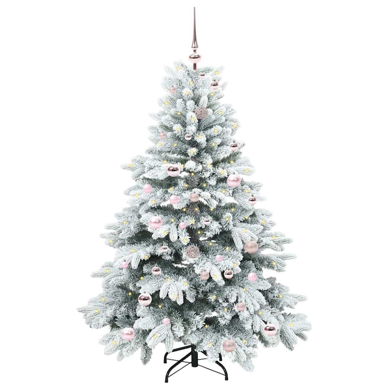 Load image into Gallery viewer, Vidaxl kunstkerstboom met 150 led met standaard wit 150 cm pe en pvc
