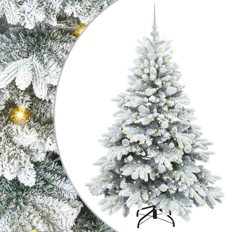 Load image into Gallery viewer, Vidaxl kunstkerstboom met 150 led met standaard wit 150 cm pe en pvc
