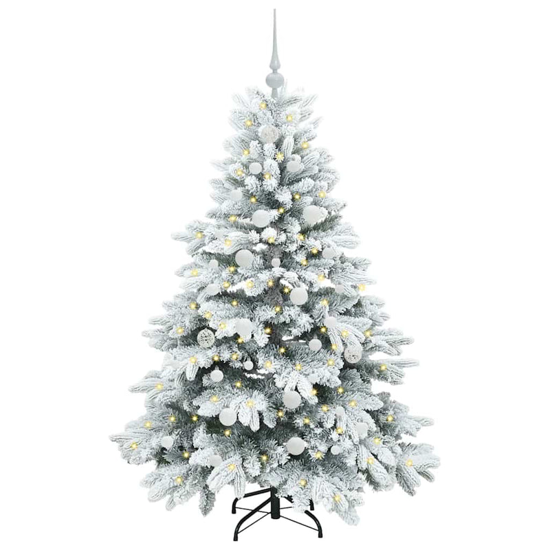 Load image into Gallery viewer, Vidaxl kunstkerstboom met 150 led met standaard wit 150 cm pe en pvc
