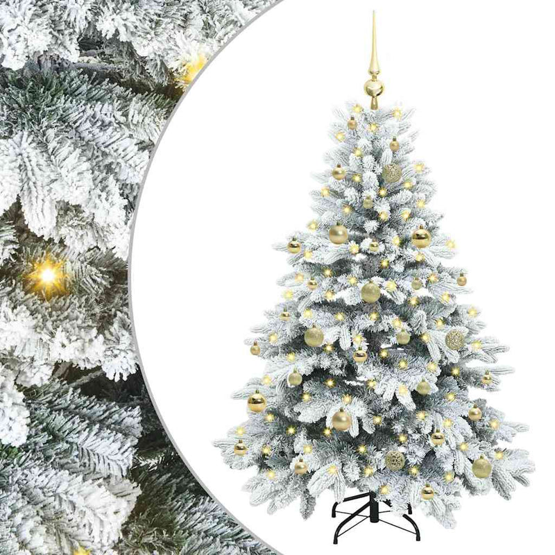 Load image into Gallery viewer, Vidaxl kunstkerstboom met 150 led met standaard wit 150 cm pe en pvc
