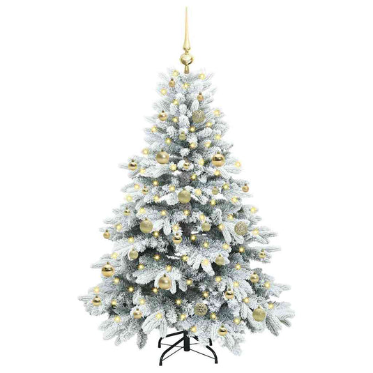 Vidaxl kunstkerstboom met 150 led met standaard wit 150 cm pe en pvc